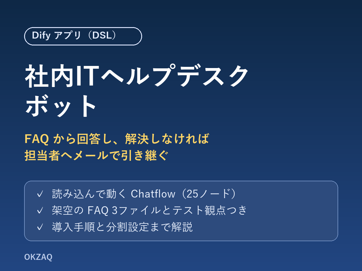 社内ITヘルプデスクボット